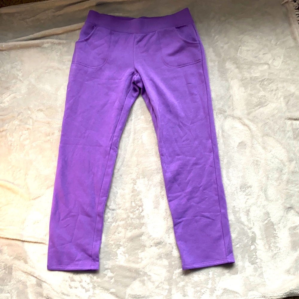 Purple jogging pants